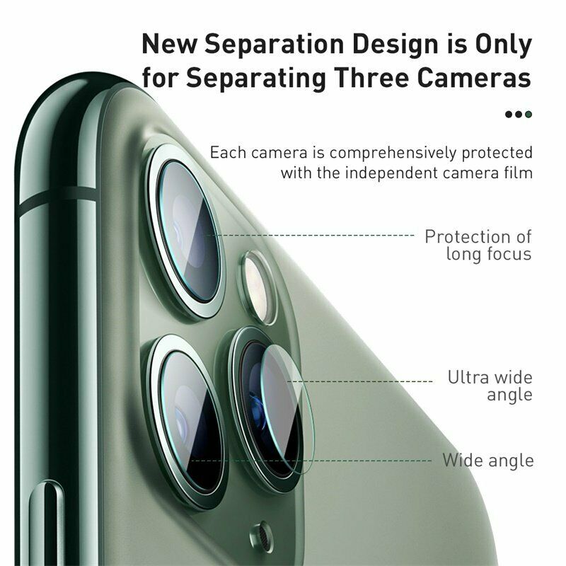Kính Cường Lực Bảo Vệ Camera iPhone 12 Pro Max Hiệu Baseus là loại dán film bảo vệ lens camera,độ mỏng tuyệt đối, không làm ảnh hưởng chất lượng hình ảnh